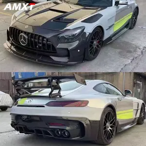 ชุดคิตตัวถัง BS,กันชนหน้ากันชนหลังสปอยเลอร์ปีกข้างกระโปรงฮู้ดสำหรับ Benz AMG GT