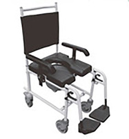 CT8501L Fauteuil roulant en aluminium populaire Chaises d'aisance mobiles pliantes et fauteuils roulants de douche Chaise de toilette Aide à la mobilité