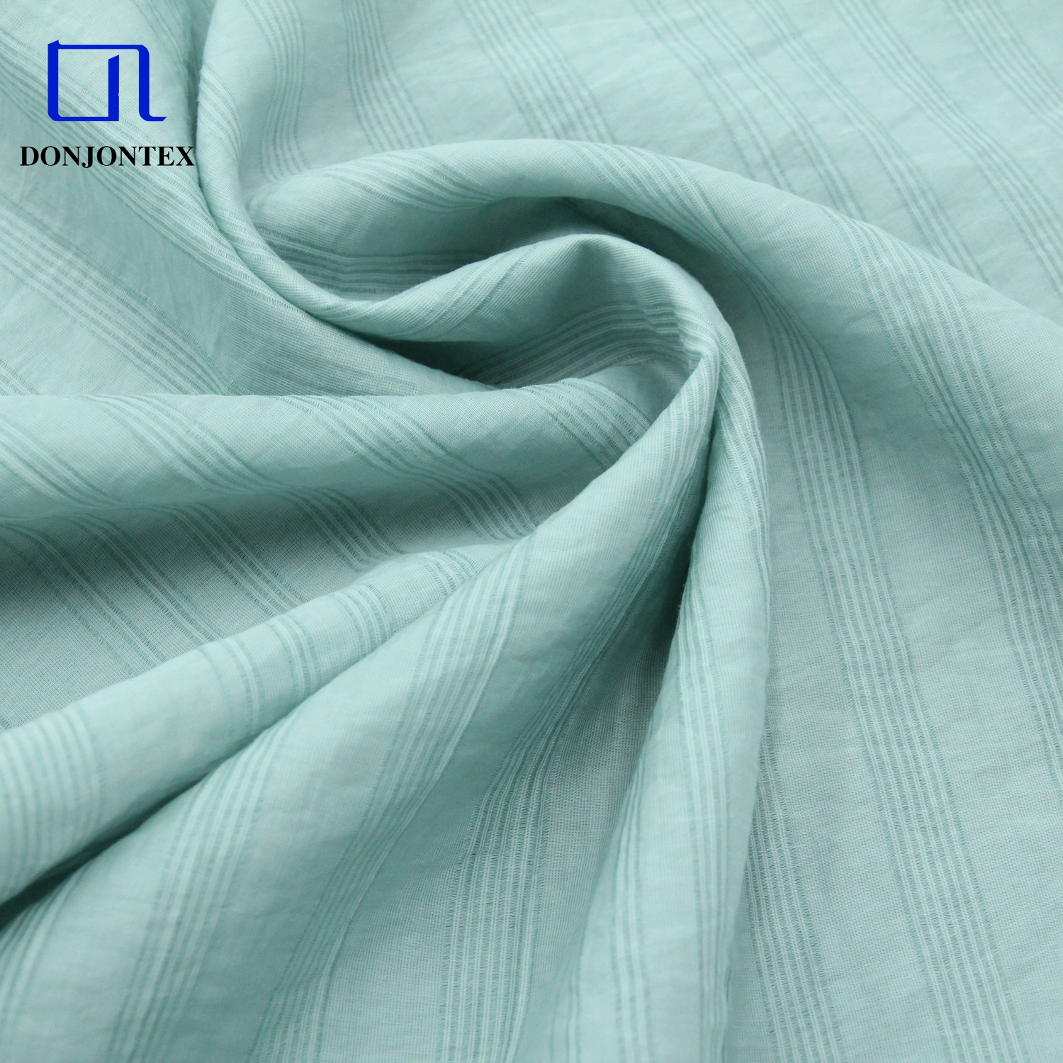 Eco-friendly Woven Lightweight 72%Lyocell 28%Nylon Stripes Fabric For Women's & Boys' Dresses T-Shirts
