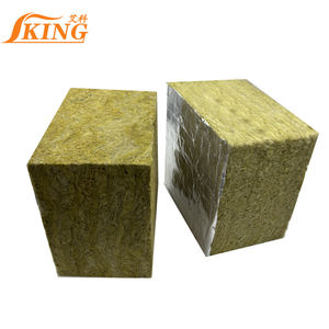 ISOKING wol batu penyerap suara dan wol Mineral tahan api dengan Foil aluminium, 25mm hingga 200mm 40kg/m3 hingga 200kg/m3 - Product Image 1