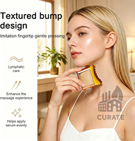 Brosse de massage pour le visage avec logo personnalisé, poils doux, brosse de sculpture pour le drainage lymphatique, outil de soin de la peau inspiré du drainage lymphatique