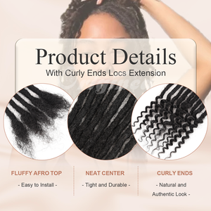 Extensions <span class=keywords><strong>de</strong></span> dreadlocks Originea Luxury Remy Hair Bundles, cheveux humains naturels bouclés, pour femmes et hommes, crochet. - Product Image 2