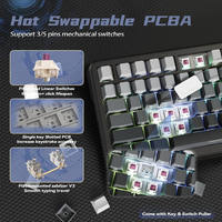 Attack Shark X85PRO 75% Wireless Mechanical Keyboard RGB Backlit Programmable Keys TFT Smart Display Knob Gaming Keyboard