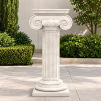 Colonnes de porche romaines en marbre blanc de conception moderne, fabriquées en Chine