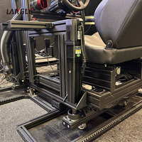 Simulador de Conducción Compacto de 6 Ejes, Soporte de Perfil de Aluminio, Instalación Rápida, Plataforma de Simulación de Movimiento de Carreras Inmersiva