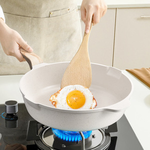 Cocina de diseño agradable de alta calidad, 5 uds., cacerola de aleación de aluminio de granito de Metal blanco, ollas y sartenes, juego de utensilios de cocina antiadherentes - Product Image 2