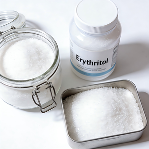ผงเอริทริทอลแบบบรรจุภัณฑ์ใหญ่ ทางเลือกน้ำตาลธรรมชาติ ไม่มีดัชนีน้ำตาลในเลือด สำหรับอุตสาหกรรมอาหารและเครื่องดื่ม - Product Image 1