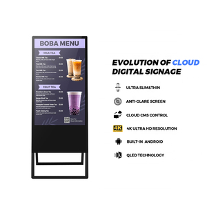 43 inch di động <span class=keywords><strong>LCD</strong></span> quảng cáo pcap màn hình cảm ứng Menu hiển thị kiosk a-board menu digitaladvertising Player cho nhà hàng - Product Image 2