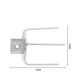 2 fourchettes à viande en acier inoxydable robustes, brochettes pour rôtissoire, accessoires de grillade pour friteuse à air, poulet, <span class=keywords><strong>dinde</strong></span>, poisson - Product Image 5