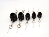 Raccord à came en polypropylène de type C de 1/2'' à 2'' avec embout femelle pour tuyau, modèle CTPC