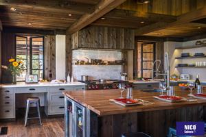 NICOCABINET luz azul de la coctelera del Gabinete de cocina del diseño para la <span class=keywords><strong>casa</strong></span> de madera - Product Image 4