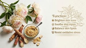 Poudre d'extrait de racine de pivoine blanche naturelle 50% Paeoniflorin Poudre d'extrait de Paeonia Lactiflora Pall - Product Image 2