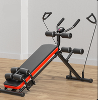 Banc d'exercices abdominaux Machine d'entraînement complet du corps avec écran LCD Banc d'exercices pliable pour les abdominaux pour le sport et les loisirs