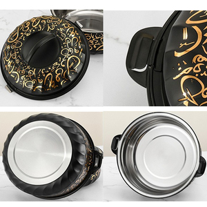Set di 6 Contenitori Termici in Acciaio Inox per Alimenti, Grande Capacità con Coperchio, Pentola Calda, Vaporiera, Contenitore per Conservazione Alimenti - Product Image 2