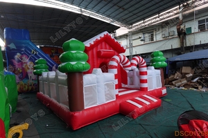 Château gonflable de Noël décoration de <span class=keywords><strong>vacances</strong></span> bonhomme de neige <span class=keywords><strong>location</strong></span> de toboggan gonflable - Product Image 4