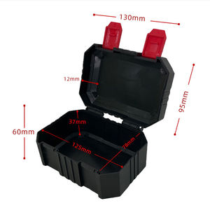 Vente Flash : Boîte à Outils Portable Personnalisée en Plastique Noir Carrée, MOQ 10 pièces - Product Image 3