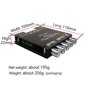 บอร์ดแอมพลิฟายเออร์ซับวูฟเฟอร์กำลังขับ 2*50W+100W 5.0 TPA3116D2 2.1 แชนแนล คลาส D TPA3116 พร้อมอีควอไลเซอร์เสียงสเตอริโอ - Product Image 5