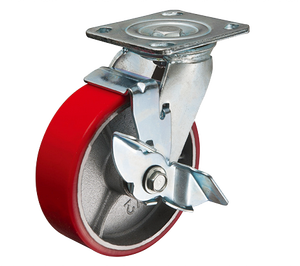 Fabrik preis Heavy Duty Good 4/5/Zoll PU/TPR/Gummi Industrie rollen wagen, drehbare Hochleistungs-Lenkräder - Product Image 1