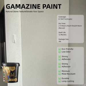 Pintura para Paredes Interiores Blue Kingfisher Gamazine, Duradera, Sin Costuras, para Cubrir Grietas en la Renovación de Casas Antiguas, Directo de Fábrica - Product Image 3