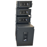 Sistem Suara Amplifier DSP 500W Desain Baru untuk Konser Luar Ruangan, Panggung Gereja, Speaker Line Array Aktif Profesional 10 Inch