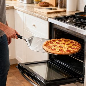 Pala para Pizza Extra Grande <span class=keywords><strong>con</strong></span> Mango Largo Plegable y Elegante, Fácil de <span class=keywords><strong>Limpiar</strong></span>, Herramienta para Hornear Pizza, Perfecta para Uso Doméstico y Comercial - Product Image 5
