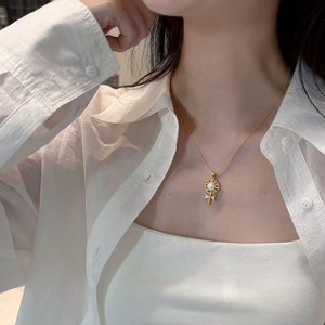 Collar de Perlas de Agua Dulce Natural con Circonita, Giratorio, Estilo Piruleta, Regalo al por Mayor - Product Image 4