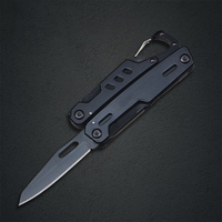 Couteau de survie multi-outils à vente chaude en livraison directe, pince pliante en acier inoxydable avec tournevis à boucle, lame et lime