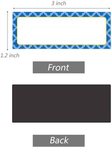 40 Miếng Tên Tấm Nhãn Có Thể Ghi Được Tên Nam Châm Thẻ Nhãn Dính Từ Tính Khô Xóa Nhãn Với Nam Châm Mạnh - Product Image 4