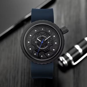 Oulm 5102 rueda de coche esfera redonda diseño hombres relojes correa de silicona reloj impermeable relojes hombre cuarzo deporte hombres relojes de pulsera - Product Image 1
