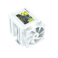 FEZCOOL CV620Compact Dual-tower LCD Liquid-cooled CPUCooler 6Heat Pipes Fluid Bearing Copper-Aluminum BondingCompatible no light