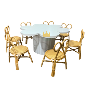 Silla Infantil de Ratán Hecha a Mano para Decoración de Fiestas de Cumpleaños, Silla Infantil de Mimbre Natural, Muebles Infantiles Ecológicos Hechos a Mano - Product Image 4