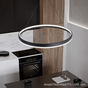 2023 New Modern Minimalist Ring Pendant <b>Light</b> for Living <b>Dining</b> Bedroom Direct Sales Zhongshan Lighting Factory AC Power Source - Product Image 5