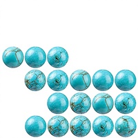 100 Perles Rondes en Pierre Naturelle 8mm Turquoise, Pierres Précieuses en Vrac pour Bracelet Élastique, Collier, Fabrication de Bijoux, Chine