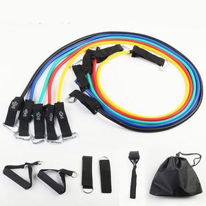 Bandes d'exercice, ensemble de 11 pièces, équipement de fitness pour la salle de sport, bande de résistance réglable - Product Image 2