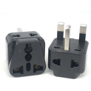 Adaptador de Viaje 2 en 1 Universal con Conexión a Tierra Tipo G para Enchufes de Reino Unido, Hong Kong y Gran Bretaña, Cubierta para Enchufe, Adaptador de Enchufe Estándar del Reino Unido - Product Image 3