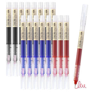 X1009-2 Pulpen Gel Grosir Alat Tulis Kantor Dengan Logo Kustom Tinta Cepat Kering 0.5MM Pulpen Tinta Cair Perlengkapan Sekolah - Product Image 6