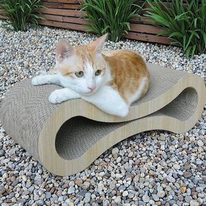 Vendite calde Custom 8-Shaped durevole letto ondulato del gatto divano sostenibile graffio di carta giocattolo per gatti - Product Image 2