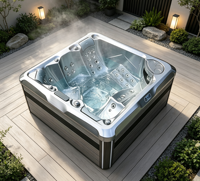 Spa pour 5 personnes avec 2 sièges inclinables, spa de massage en acrylique, piscine spa Balboa