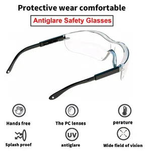 Gafas de Seguridad Elegantes para el Trabajo, Gafas de Protección Ocular, Antivaho, Antipolvo, Antisalpicaduras, para Laboratorio Industrial, Ciclismo, Unisex - Product Image 5