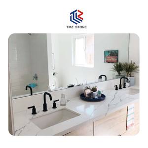 TMZ Nouveauté 2023 OEM/ODM Pierre naturelle en marbre brun doré 5094 Calacatta Valentin Revêtement mural moderne pour la maison 3200x1600mm - Product Image 1