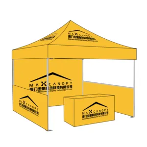 10x10ft 라운드 PVC 팝업 캐노피 방수 무역 쇼 텐트 야외 이벤트 전시회 기능 로고 인쇄