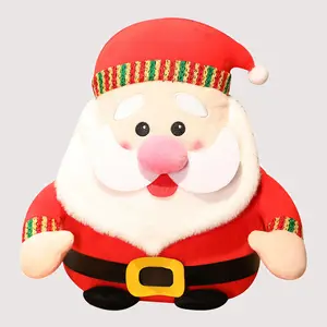 Keluaran baru 20cm boneka Natal mewah Anime Santa Claus manusia salju rusa Natal bantal mewah hadiah boneka anak-anak mainan binatang boneka