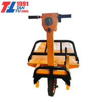 Chariot à plateforme électrique en acier inoxydable, chariot à main portable pour entrepôt, chariot à plateau plat, chariot de transport lourd, puissant, OEM
