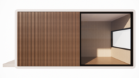 Maison Conteneur Intelligente Contemporaine Modulaire Mobile en Acier Écologique Résistante au Feu et à l'Eau pour Atelier et Boutique