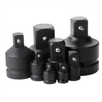 Adaptateur de douille hexagonale en acier au vanadium plaqué noir pour clé électrique, tête de conversion pour douille à chocs pneumatique, adaptateur réducteur OEM