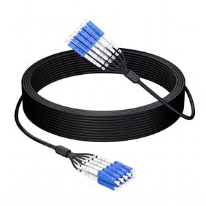 Câble de brassage <span class=keywords><strong>fibre</strong></span> <span class=keywords><strong>optique</strong></span> blindé industriel personnalisé 1 2 4 6 8 12 24 fibres monomodes (OS2) LC/SC/ST/FC/LSH/MTP/IP67/ODC/YZC TPU - Product Image 4