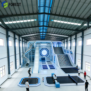 Centro de Actividades Modular de Precisión con Estructura de Acero para Trampolines, Instalación Moderna, Centro de Cursos Ninja, Contratista Ignífugo - Product Image 1
