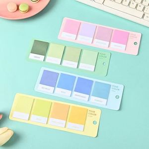 Pastel Macaron Color Paper Sticky Notes Set Four-Color Creative Self-Adhesive <b>Memo</b> <b>Pads</b> Office School Stationery Reminder Note - Product Image 2