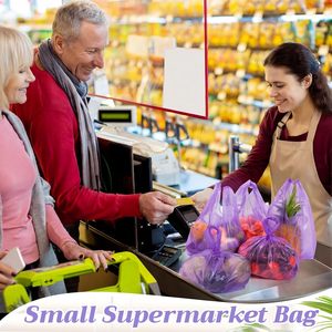 Bolsas de Plástico para Camisetas al por Mayor con Asas para Pequeños Negocios, Comercio Minorista, Supermercados, Mercancía, Tiendas de Conveniencia - Product Image 3