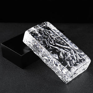 Briques <span class=keywords><strong>de</strong></span> <span class=keywords><strong>verre</strong></span> cristal rectangulaires transparentes pour la construction, briques <span class=keywords><strong>de</strong></span> <span class=keywords><strong>verre</strong></span> à motif trempé - Product Image 1